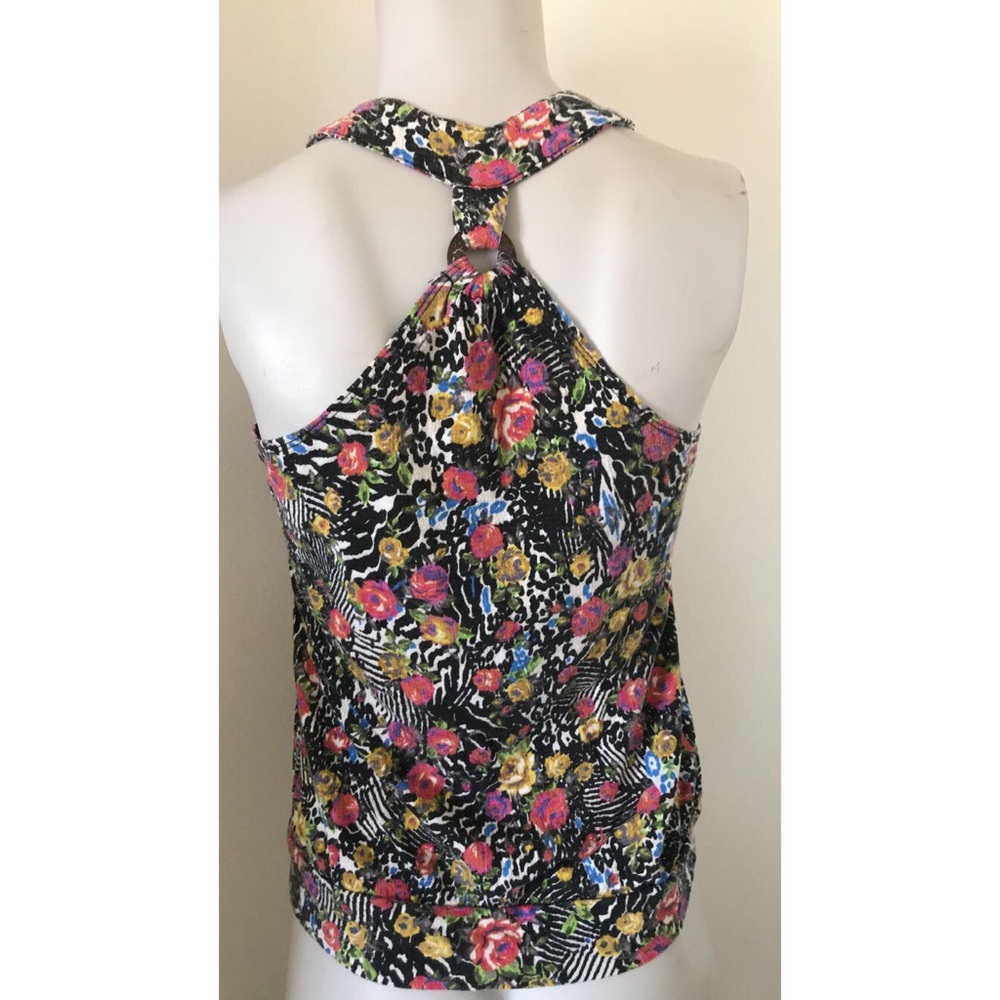 Sleeveless floral top